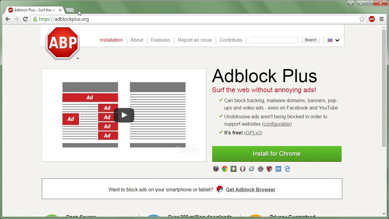 تحميل برنامج Adblock Plus للكمبيوتر