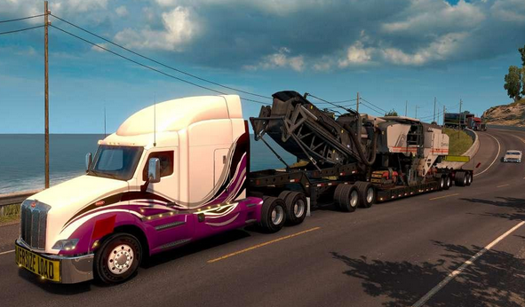 صورة احد الشاحنات من لعبة American Truck Simulator