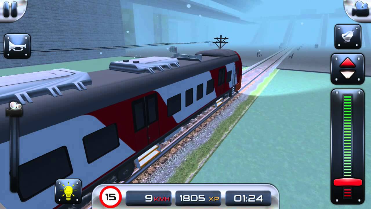 صورة من اعدادات لعبة قيادة القطار