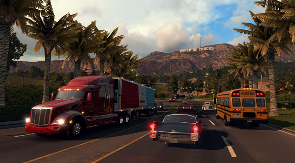 صورة من واجهة لعبة American Truck Simulator
