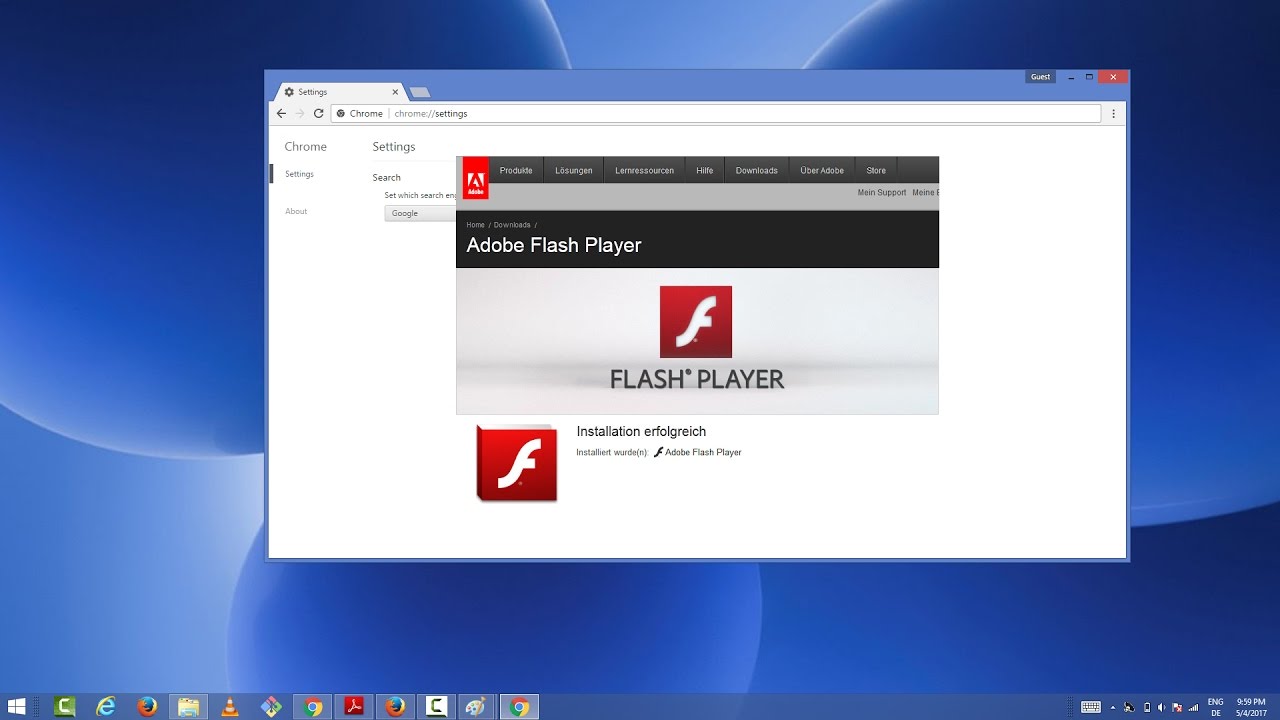تشغيل الألعاب في برنامج Adobe Flash Player