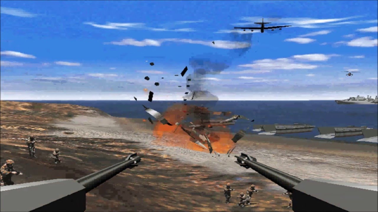 المؤثرات الصوتية في لعبة مدفعية الشاطئ للكمبيوتر