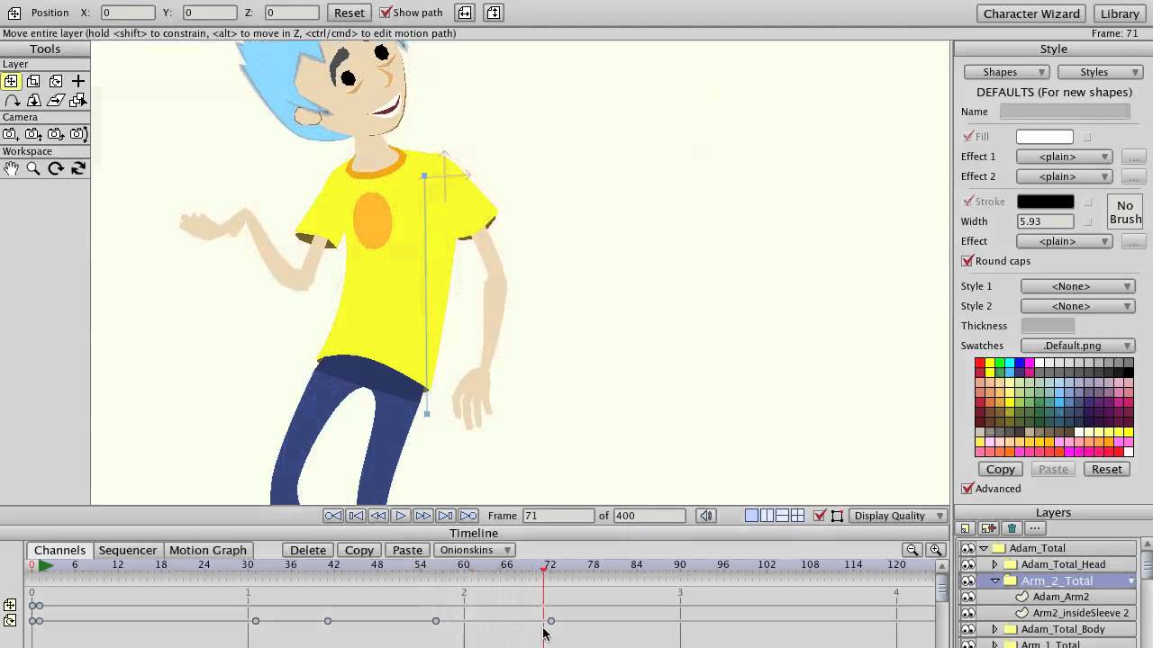 رسومات متحركة احترافيه في برنامج انمي ستوديو Anime Studio للكمبيوتر