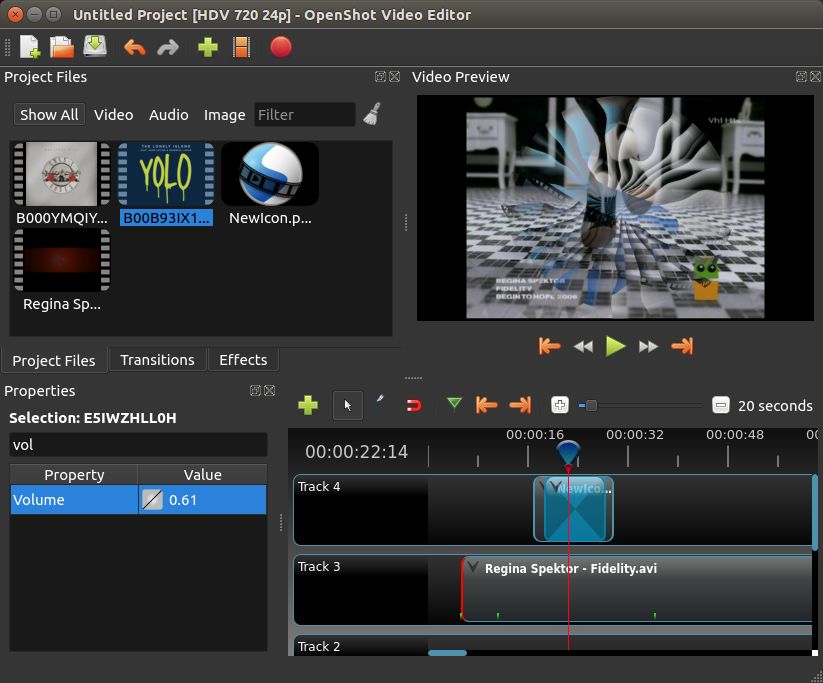 قدرة برنامج Openshot Video Editor للكمبيوتر علي تحويل صيغ الفيديو